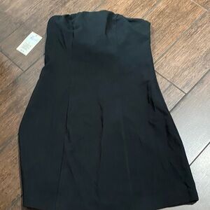 a new day Elegant Black Strapless Dress